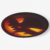 怖いハロウィーンカボチャ ペーパープレート (アングル)