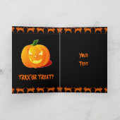 怖いハロウィーンカード カード (内部)