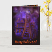 怖いハロウィーンカード カード (黄色い花)