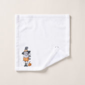 怖いハロウィーンキャラクター バスタオルセット (ウォッシュタオル)