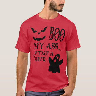 怖いハロウィーンクリーミー幽霊パンプキン顔 Tシャツ