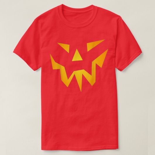 怖いハロウィーンジャックオールタンカボチャ Tシャツ (デザイン正面)