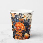 怖いハロウィーンスカル紙カップ 紙コップ (裏面)