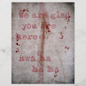 怖いハロウィーンスクラップブック紙 (正面)