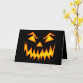 怖いハロウィーンスマイル カード (黄色い花)