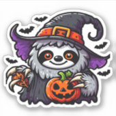 怖いハロウィーンスロスウィッチハットコスチューム不気味シー シール (正面)