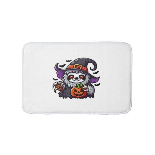 怖いハロウィーンスロスウィッチハットコスチューム不気味シー バスマット (正面)