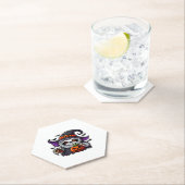 怖いハロウィーンスロスウィッチハットコスチューム不気味シー ペーパーコースター (インサイチュ)