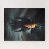 怖いハロウィーンニンジン。 ジグソーパズル (横)