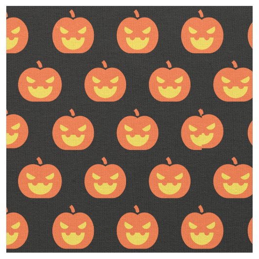 怖いハロウィーンパターン ファブリック (クローズアップ)