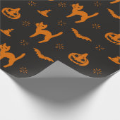 怖いハロウィーンパターン ラッピングペーパー (角)