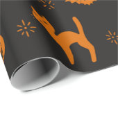 怖いハロウィーンパターン ラッピングペーパー (ロールコーナー)