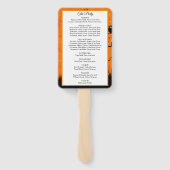 怖いハロウィーンパーソナライズ結婚式 プログラム ハンドファン (裏面)