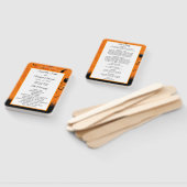 怖いハロウィーンパーソナライズ結婚式 プログラム ハンドファン (組立なし)