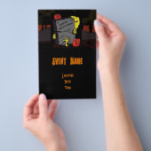 怖いハロウィーンフライヤー チラシ (ハンドル)