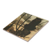 怖いハロウィーンブラックキャットヴィンテージラッカム タイル (側面)