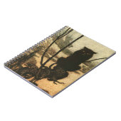 怖いハロウィーンブラックキャットヴィンテージラッカム ノートブック (左側)