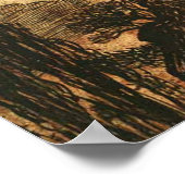 怖いハロウィーンブラックキャットヴィンテージラッカム ポスター (角)