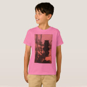 怖いハロウィーンブラックキャットヴィンテージラッカム Tシャツ (正面フル)