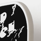 怖いハロウィーンモンスター 黒いコウモリ ゴシック ダーク ピックルボールラケット (左詳細)