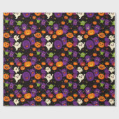 怖いハロウィーンラッピング紙 ラッピングペーパー (フラット)