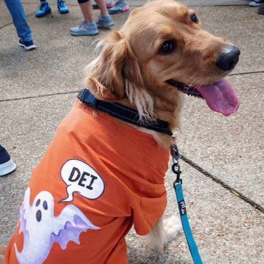 怖いハロウィーン幽霊- DEI – オレンジ Tシャツ