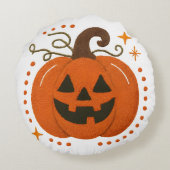 怖いハロウィーン枕 – 幽霊のよく出るデザインと幽霊 ラウンドクッション (裏面)