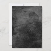 怖いハロウィーン雪ホワイトフェアワイタリーテーマ 招待状 (裏面)