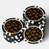 怖いハロウィーン顔 ポーカーチップ (積み重ね)