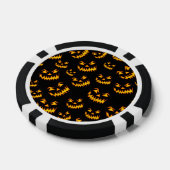 怖いハロウィーン顔 ポーカーチップ (シングル)