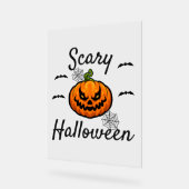 怖いハロウィーン アクリルサイン (傾斜)
