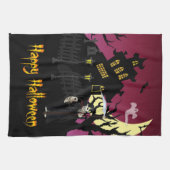 怖いハロウィーン キッチンタオル (横)