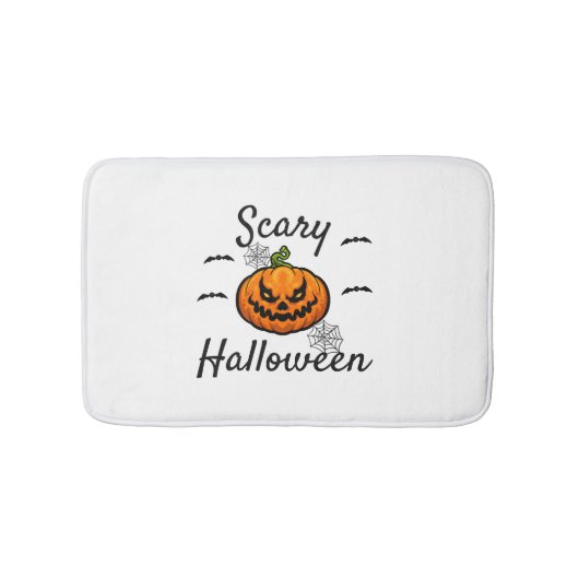 怖いハロウィーン バスマット (正面)