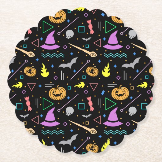 怖いハロウィーン ペーパーコースター (正面)