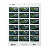 怖いハロウィーン ラベル (フルシート)