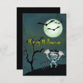 怖いハロウィーン 招待状 (正面/裏面)