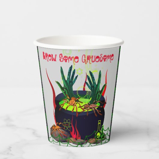 怖いハロウィーン 紙コップ (正面)