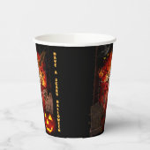 怖いハロウィーン 紙コップ (左)