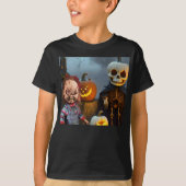 怖いハロウィーン。 Tシャツ (正面)