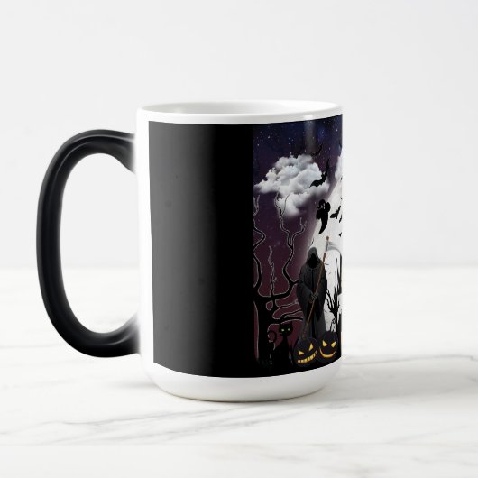 怖いハローウィンパーティハ幽霊のよく出るウス モーフィングマグカップ (左)