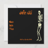 怖いハローウィンパーティ招待状 招待状 (裏面)