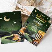 怖いハローウィンパーティ映画夜の誕生日パーティー 招待状