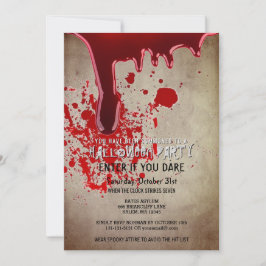 怖いハローウィンパーティ血ヴィンテージ紙 招待状