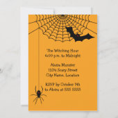 怖いハローウィンパーティ 招待状 (裏面)