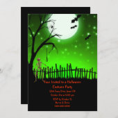 怖いハローウィンパーティ 招待状 (正面/裏面)