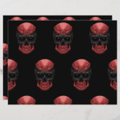 怖いハローエルンスカルスクラップブック紙 (正面/裏面)