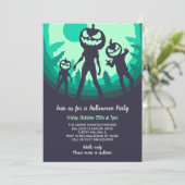 怖いバンキンゾンビハローウィンパーティ 招待状 (スタンド正面)