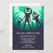 怖いバンキンゾンビハローウィンパーティ 招待状 (正面/裏面)