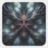 怖いパターン、暗いファンタジー スクエアシール (正面)