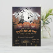 怖いパンプキンナイトパーティープランナー招待状 招待状 (スタンド正面)